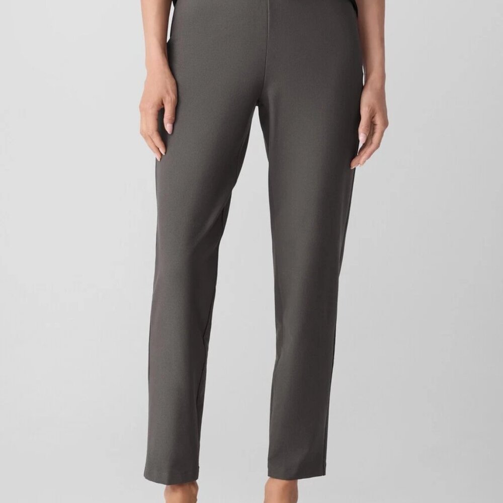 NEW Eileen Fisher Washable Crepe Ankle Pants in RYE gray Size XXS $198